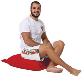 Sedací vankúš 70x70 cm červená