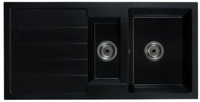 Kuchynský drez Yuxur (čierna) (s 1 otvorom pre batériu) (L). Vlastná spoľahlivá doprava až k Vám domov. 1066207