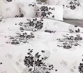 Flanelové obliečky Homa BRIA WHITE and BLACK 7-set 140x200 cm