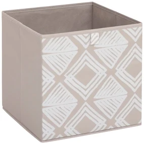 Úložný box Bohema, 31x31x31 cm, béžová