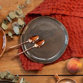 Dezertný tanier MYSTIC sivý 863689