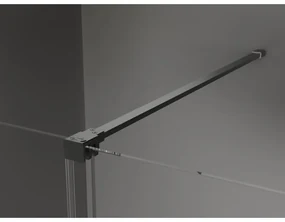 Mexen Velar, sprchový kút s posuvnými dverami 160 x 75 cm, 8mm sklo námraza, brúsený grafit, 871-160-075-31-95