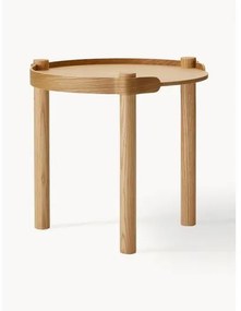 Okrúhly odkladací stolík z dubového dreva Woody