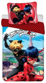 Bavlnená detská obliečka na jednolôžko 140x200 cm Miraculous – Jerry Fabrics