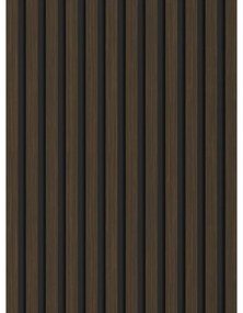 Mexen Lam-B, akustické stenové lamely 275 × 30 cm, HDF doska 4 mm, technická dyha, orech pálený, S100-275307-3015-024