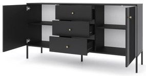 Komoda Iseo I 154,5 cm černá