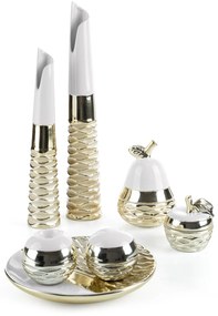 DEKORAČNÁ GUĽA DOLY 9X9 CM VZOROVANÁ