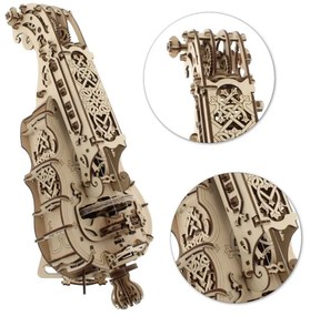 Ugears 3D Puzzle Kontrabas 292 ks