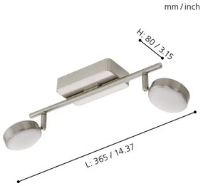 Eglo 97715 - LED RGB Stmievateľné bodové svietidlo CORROPOLI-C 2xLED/5W/230V
