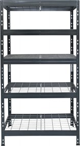 Kovové regály RIVET PRO 252x90x60 oceľová mriežka 7 úrovní antracitová sivá