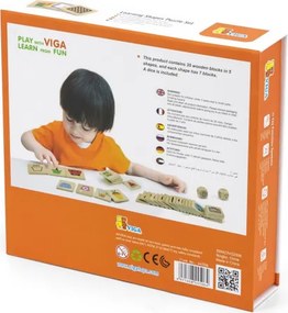 Sada na učenie tvarov Viga 44506 puzzle
