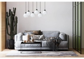 Závesné svietidlo Costa, 6x biele sklenené tienidlo, b