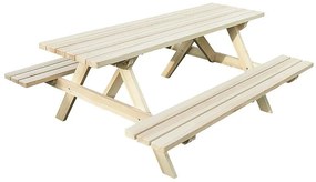 Deokork Masívny drevený pivný set z borovice 160 cm hrúbka 28 mm