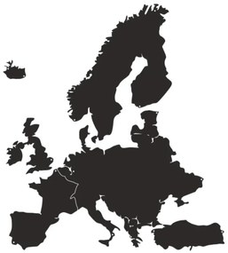 Mapa Europy na stenu 130 cm