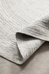 Koberec Hanse Home Jute Braided Rangpur biely kruh