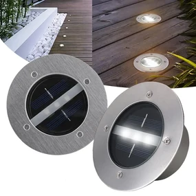 Bluegarden Toolight, LED solárna lampa 4,5cm 1ks P60049, strieborná, OGR-05684
