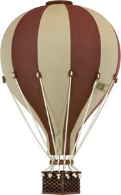 Dekoračný lietajúci balón zelená/krémová – dekorácia do detskej izby S-28cm x 16cm