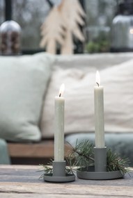 IB LAURSEN Kovový svietnik Dusty Green ⌀ 11 cm