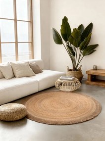 Koberec Hanse Home NURU prírodný / zlatý kruh