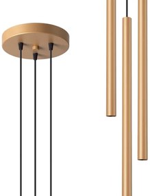 Sollux SL.1172 - Luster na lanku PASTELO 3xG9/8W/230V zlatá