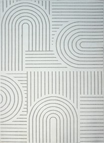 Biely obdĺžnikový koberec Zen Garden 2405 WHITE – elegantný vzor Rozmer: 200x290 cm