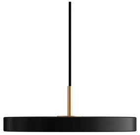 Čierne LED závesné svietidlo s kovovým tienidlom ø 31 cm Asteria Mini – UMAGE