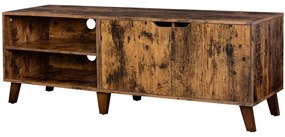 TV skrinka s 2 dvierkami, pre televízory do 60 palcov, rustikálna hnedá