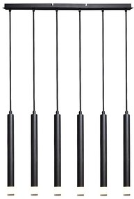 Rabalux 72362 - Luster na lanku RAMIRA 6xG9/5W/230V čierna