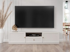 TV skrinka/stolík s krbom Keriste 2D1SZ, Farby: kašmír