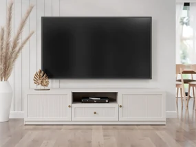 TV skrinka/stolík s krbom Keriste 2D1SZ, Farby: kašmír