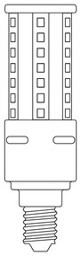 Teplá LED stmievateľná žiarovka E14, 11 W Light Engine - tala
