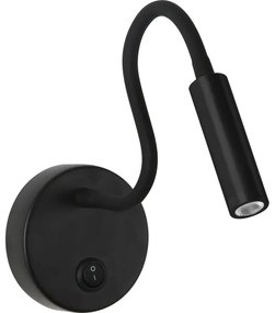 Brilagi - LED Flexibilná nástenná lampa MAYA LED/3W/230V 4000K čierna