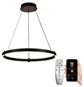 Brilagi - LED Stmievateľný luster na lanku CIRCLE LED/85W/230V 3000-6500K čierna + DO BG0798