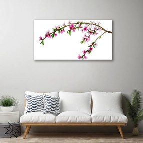 Obraz na plátne Vetva kvet príroda 140x70 cm