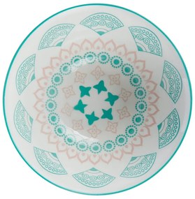 ORNAMENTS Miska 520 ml - ružová/zelená