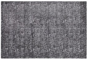 Viskózový koberec 140 x 200 cm sivá/strieborná ESEL Beliani