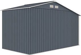 Záhradný domček plocha 342 x 191 cm (sivá)