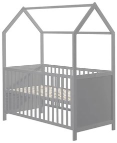 roba Detská postieľka 70 x 140 (hnedosivá, 70x140)  (100340822)