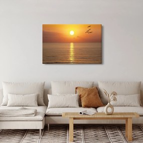 Obraz - Západ slnka nad oceánom (90x60 cm)