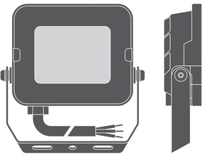 LED reflektor 10W 900lm 3000K IP65 biely LEDVANCE COMPACT V