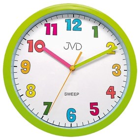 Detské plastové hodiny JVD HA46.4 zelené