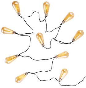 BULB LIGHTS Svetelná reťaz žiarovky tónované 10 svetiel