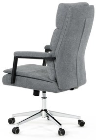 Autronic - Židle kancelářská, šedá látka, kříž kov chromový, houpací mechanismus, čalouněné područky - KA-D8204 GREY2 AKCE NOVINKA