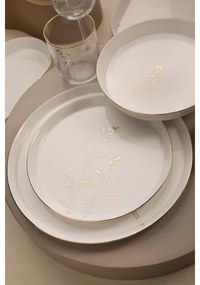 Jedálenská súprava 27 ks biela/zlatá/porcelán