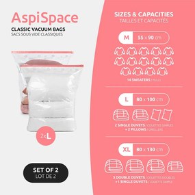 Vákuové vrecia v súprave 2 ks Premium Valve L – Compactor