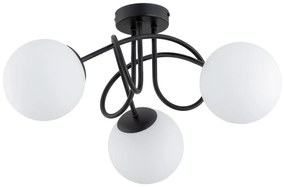 Prisadený luster BANKO 3xE14/10W/230V čierna