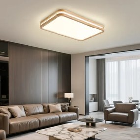 Brilagi - stmievané LED svietidlo MOLINA SQUARE LED/54W/230V dub 60x40 cm + DO