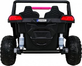 Ramiz Buggy ATV Racing pre 2 deti Ružová + pohon 4x4 + diaľkové ovládanie + pomalý štart + MP3 LED