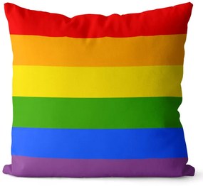 Vankúš LGBT Stripes (Velikost: 40 x 40 cm)