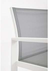 Biela hliníková záhradná lounge súprava pre 4 Kallen – Bizzotto